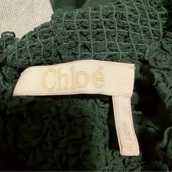 Chloe Dark Green Long Sleeve Dress - Picture 2 of 3